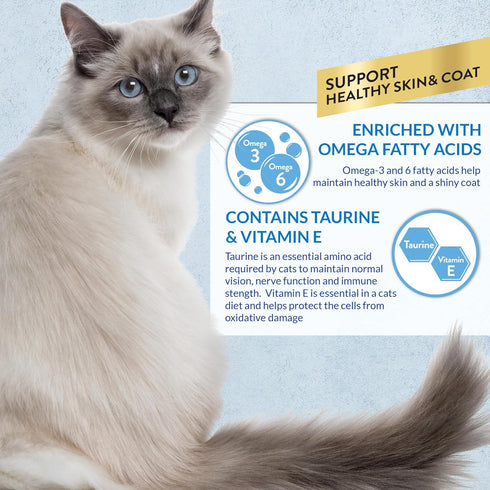 INABA Churu Lickable Purée Natural Cat Treats, Skin & Coat Variety, 50 Tubes, 0.5 Ounces Each with Omega Oils
