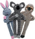 BUYPOW 3pack No Stuffing Dog Toys for Large Dogs, Plush Teething Toys to