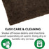Furhaven 60" x 30" Highly Absorbent Runner Door Mat for Muddy Paws, 100% Washable Chenille Shammy Rug - Brown,