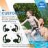 Hearprotek 2 Pairs Ear Plugs for Swimming, Reusable Custom-fit Swim Water Earplugs for Adults, Black