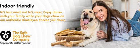 The safest All-Natural Cheese Chews - XLarge (Pack of 3) - NO Chunks, NO preservatives, Great Teeth Cleaner,