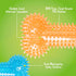 Gnawsome 6.5” Spiky Squeaker Bone Dog Toy, Medium, Durable for Heavy Chewers, 100% BPA-Free