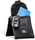 Running Buddy Mini Magnetic Belt Bag - 3.75 In x 4 In Black - Water-Resistant & Bounce-Free Waist Pouch