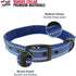 Heavy Duty Dog Collar with Handle | Ballistic Nylon Padded Reflective Collar with Adjustable Stainless Steel Hardware