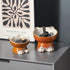 Elevated Cat/Dog Bowls - 6.25 Inch Ceramic Raised Food & Water Bowl Set for Protecting Pet's Spine - Feeding Supplies