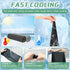 80 32 12 Inch BBTO Pcs x Microfiber Ice Towel, Cooling Cold Towel for Neck and Face Breathable Chilly for Yoga, Sport