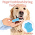 NOWANDBIRD 3PCS 2 Pet Grooming Kit Dog Bath Brush with Soap Dispenser & Finger Toothbrushes | Silicone Dog Shampoo