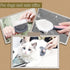 Pet Deshedding Brush Set, Double Sided Undercoat Rake for Dogs & Cats, Grooming Tool Kit with Nail Clippers (4Pack,