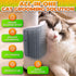 Cat Corner Scratcher - Self Groomer Wall Brush with Face Scratchers and Catnip for Indoor Cats - Easy to Install