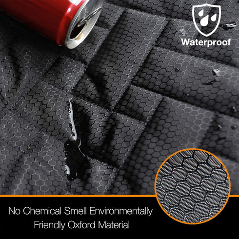iBuddy Bench Dog Seat Cover, Oxford Cloth Vehicle Seat Cover for Car/SUV/Small Truck, Universal Fit, Black, Waterproof