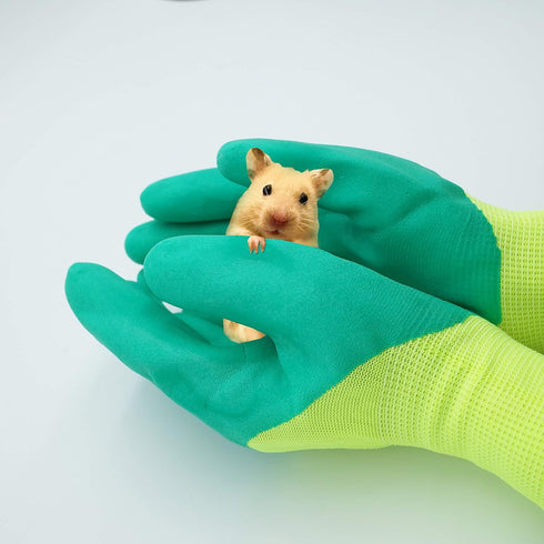 Anti Bite Gloves, Safe Touch Small Animal Handling Protection Glove for Hamster Bird Parrot Hedgehog