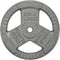 HulkFit Cast Iron Weight Plate 1 inch & 2 inch with Multi-Grip Handles, Enamel Coated for Barbells - Grey
