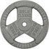 HulkFit Cast Iron Weight Plate 1 inch & 2 inch with Multi-Grip Handles, Enamel Coated for Barbells - Grey