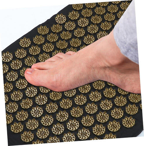 2pcs Set Yoga Massage Mat Comfortable Pillow Bag for Fatigue Relief Lightweight Portable Design for Stress Relief