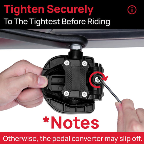 Pedals for Regular Shoes Compatible with Peloton Bike & Bike Plus, Extra Large Fit Replacement Pedals Adapter