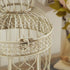 Deco 79 Metal Round Birdcage Set of 2, 22" & 18"H, with Latch Lock Closure and Hanging Hook, Cream