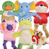 LECHONG 5 Pack Tough Dog Toys Stuffed Squeaky Dog Toys Assortment Plush