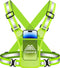 Running Vest Chest Phone Holder, Reflective Safety Gear for Dog Walking, Cycling - Adjustable Waist/Shoulder