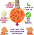 Chew King Ball Launcher with 2.5" Balls, 3" Balls, Medley 3pk/2.75", and Float and Glow Flyers