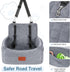 30lbs,Comfy Cover,2 WOOAIDAGG Dog Car Seat for Small Dogs Under & Safe Travel Bed with Washable Clip-On Safety Leashes