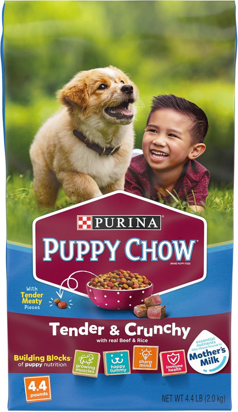 Purina Puppy Chow Purina, Puppy Chow High Protein Dry Puppy Food, Tender & Crunchy With