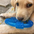 Nylabone Spin Tug & Play Puppy Chew Ring Toy, Soothing Teething Bone for Medium Dogs, Blue, Peanut Butter Flavor, 1