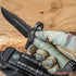 Tactical Hunting Knife 13.75" Fixed Blade - Survival Knife with Combat Blade, Camping Accessories, Survival Gear (Olive