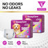 40 Count, (Pack 1, 40 Count HONEY CARE All-Absorb Disposable Female Dog Diapers Small Size, Improved, Super Absorbent