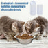 Hushee 300 Pcs PET Disposable Feeding Bowls Liner - Small Paper Bowls for Cat Food, 4 x 1.2 Inch for Small Dogs