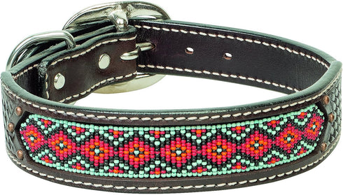 Weaver Pet Beaded Basket Weave Dog Collar