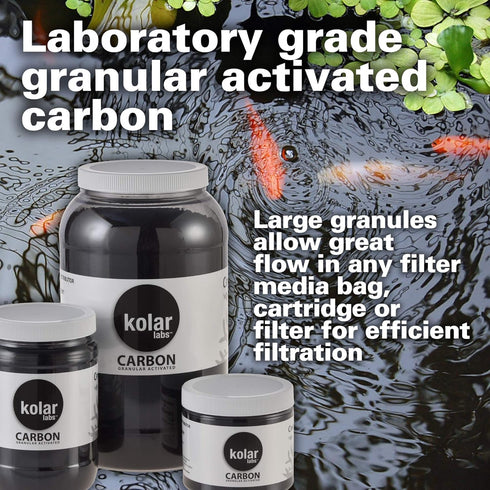 Kolar Labs Crystal Cal Activated Carbon – Large Jar, Activated Charcoal for Aquariums