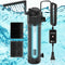 AquaMiracle Aquarium Filter for Green Water, U-V Fish Tank Pump with Timer, Dual Mode for 40-120 Gallon Tanks