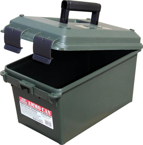 MTM AC11 Ammo Can for Bulk Ammo, Lockable, Water-Resistant, Heavy-Duty, Forest Green