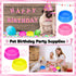 24 Pcs Puppy Dogs Birthday Party Supplies, Reusable Pet Plastic Bowls for Dog Cat Birthday, Blue, Rose, Red, Yellow,