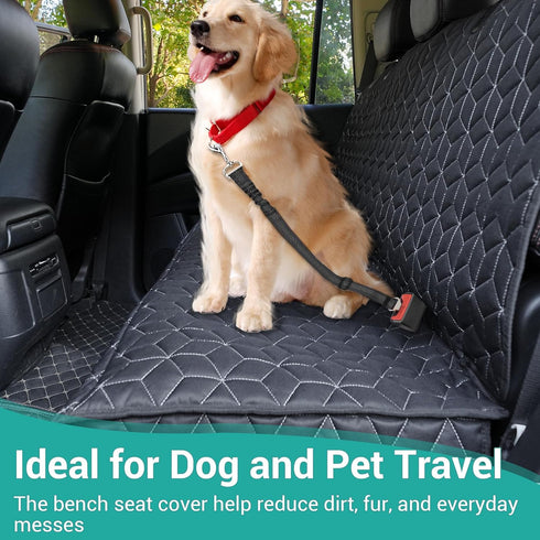 f150/Ram1500/Nissan Meginc Dog Car Seat Covers for Back Seat,Waterproof Pet Bench Seat Covers for Trucks Ford