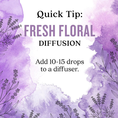 0.25 oz. Aura Cacia Fresh Floral Essential Oil Blend, Boxed fl. - Light Aroma, No Synthetic Fragrances