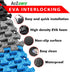 A2ZCARE Puzzle Exercise Mat with EVA Foam Interlocking Tiles - Interlocking Floor Mats for Gym Equipment - Ideal