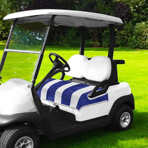 YOKYHOM Summer Golf Cart Seat Covers, 100% Microfiber Towel Blanket Keeps Seat Cool and Clean, Fits 2-Seat Golf Carts