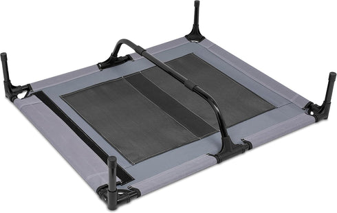 Internet's Best Elevated Dog Bed - Medium Grey - 36 x 30 - Cool Breathable Mesh - Indoor or Outdoor Use