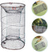 25cm 3pcs Foldable Fishing Net Crawfish Trap Minnow Net Portable Nylon Mesh Fish Cage Diameter for Freshwater Crabbing