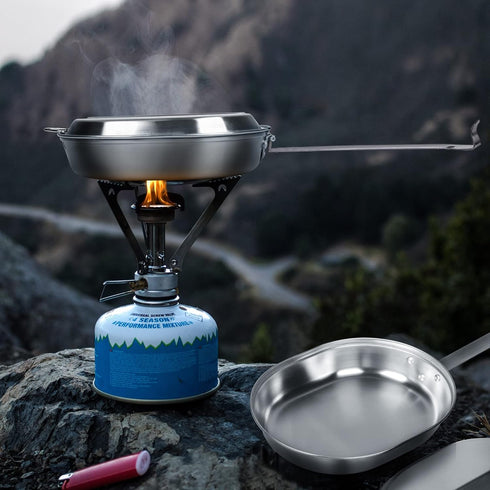 Goetland 304 Stainless Steel US Military Mess Kit Plate Set for Outdoor Camping, Hiking, Picnic, BBQ