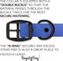 Regal Dog Products Medium Blue Waterproof Collar with Heavy Duty Black Hardware Buckle & D Ring | Adjustable Biothane