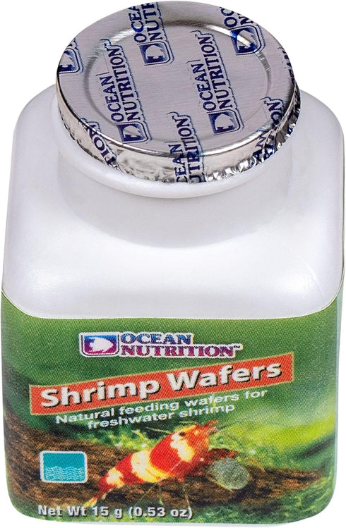 0.53 oz (15 Ocean Nutrition Shrimp Wafers - Sinking Shrimp Food for Freshwater Shrimp Tank (Neocaridina, Caridina