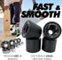 Magneto Complete Skateboard - 27.5" x 7.5" | 6-Layer Canadian Maple Double Kick Concave Deck | Kids Skateboard Cruiser
