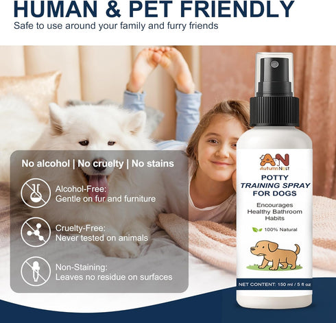 5 oz /150ml Potty Training Spray for Dogs fl Dog Pee Training Aid for Puppies & Adults Dogs Helps Guide Dog to Pee Pads