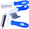 Ultimate Pet Dematting & Deshedding Set, 3 in 1 Grooming Tool Set, Dual Sided Rake, Dematting Razor Comb