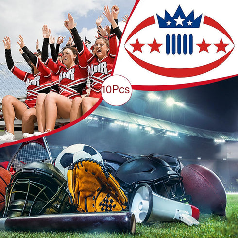 10 Pack Cooluckday Game Day Bracelets for Women Football Stackable Charm Sports Bracelets Game Day Friendship Jewelry