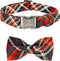 Lionheart Glory Christmas Dog Bow Collar - Adjustable Plaid Bow Tie Collar for Small Dogs, Pet Gift