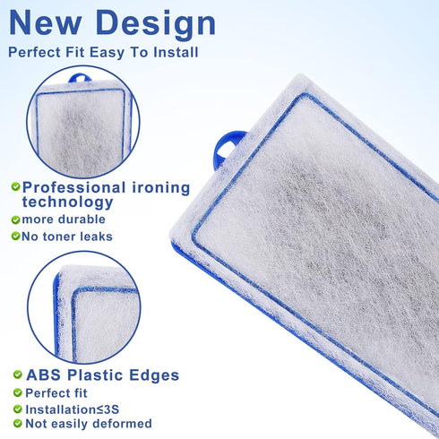 9 Count Medium Filter Cartridges Compatible with Tetra Whisper Bio-Bag Filters, 10i PF10, 90 GPH Replacement