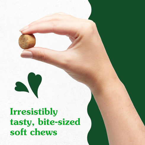 Greenies Skin & Coat Supplement for Dogs, 80-Count Tub Soft Chews with Fish Oil, Omega-3s, and Linoleic Acid